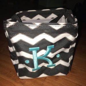 Chevron custom “k” bag. Multi use. handle attached
